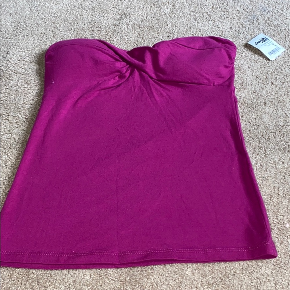 strapless tank top